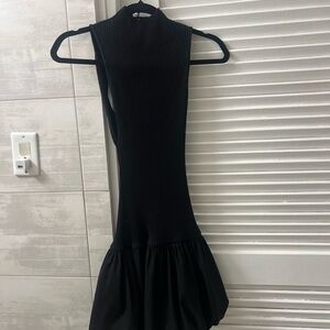 ZARA Black Highneck Dress